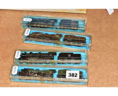 FOUR BOXED RIVAROSSI AND ATLAS N GAUGE LOCOMOTIVES,  French class 231 No.231.E.22,S.N.C.F. green livery (incorrect box), clas