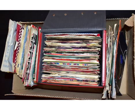 A CASE AND A TRAY CONTAINING OVER ONE HUNDRED 7in SINGLES including Joan Baez, The Rolling Stones, The Beatles, Del Shannon, 