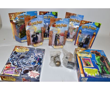 A COLLECTION OF SEALED MATTEL EARLIER HARRY POTTER FIGURES, Cast-a-Spell Harry and Ron, (56189, 56191), Slime Chamber Series 