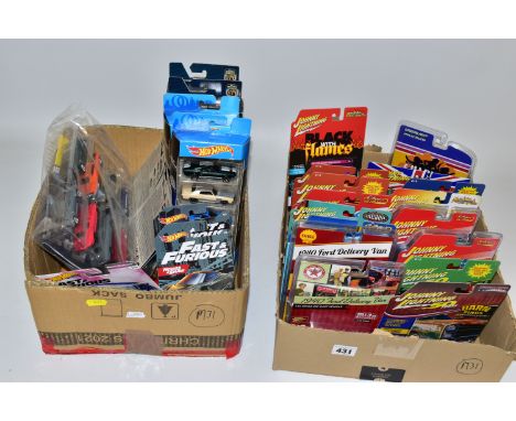 A QUANTITY OF BOXED MATTEL HOT WHEELS FAST &amp; FURIOUS CAR MODELS AND SETS, with a quantity of modern Johnny Lightning and 