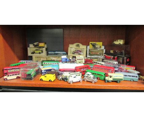 Uncollated diecast model vehicles: to include promotional lorries, buses and convertibles with examples by Lledo Days-gone-by