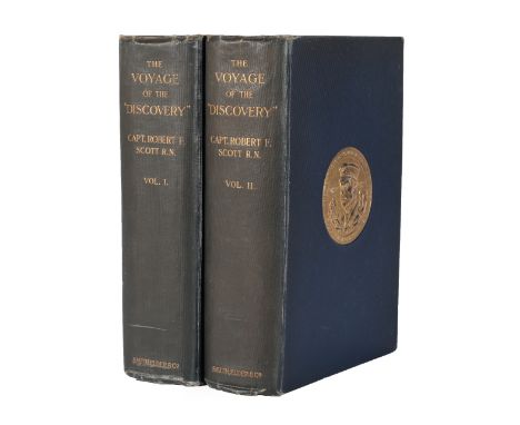 Scott (Robert F., Capt.) The Voyage of the 'Discovery', Smith Elder, 1905, first edition, two volumes, presentation inscripti