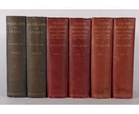 Hedin (Sven) Trans-Himalaya, Discoveries and Adventures in Tibet, Macmillan, 1909, first British edition, two volumes, 388 co