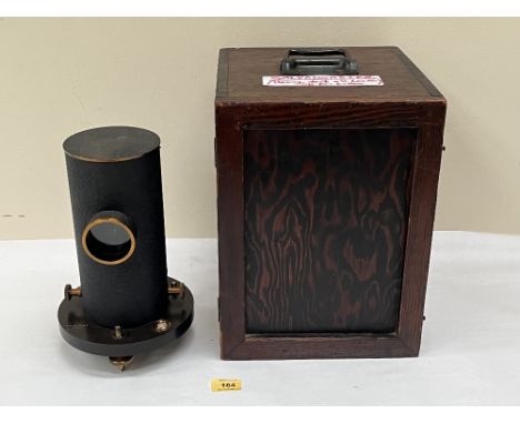 An early 20th century moving coil mirror galvanometer by H.W. Sullivan, London. Serial no. 1288/1943. Pine cased. The instrum