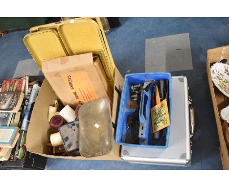 A Collection of Sundries to Include Kitchen Scales, Candles, Home Smoker, Various Trays, Tools etc 