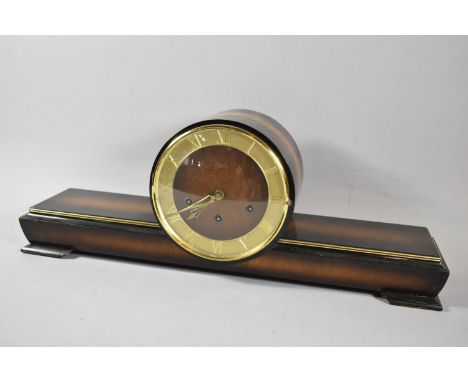 A 1960's Schatz Mantle Clock with Westminster Chime Movement, 61cm wide 