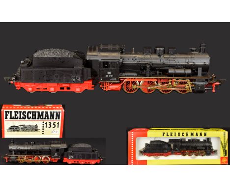 Fleischmann HO Gauge Model 4145 DB Class 0-8-0 Steam Locomotive 552781. Excellent Condition with Original Box - Good with Odd