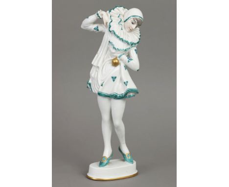 ROSENTHAL Porzellanfigur "Pierrette" (Anita Berger)1920er Jahre, Entwurf CONSTANTIN HOLZER-DEFANTI, Modellnummer K 579, auf o
