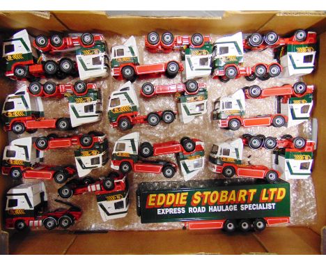 A CORGI 'EDDIE STOBART' COLLECTION  comprising twenty assorted modern truck tractor units (lacking wing-mirrors); and thirtee