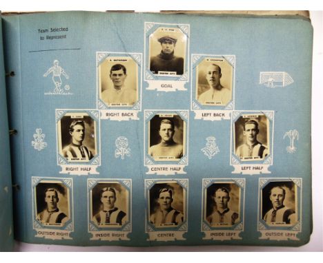 CIGARETTE CARDS - FOOTBALL  Approximately 960 small-size Pinnace type photographic portrait cards, arranged by teams, (two al