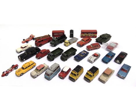 TWENTY-EIGHT ASSORTED DIECAST MODEL VEHICLES  most circa 1950s-60s, variable condition, all unboxed. 