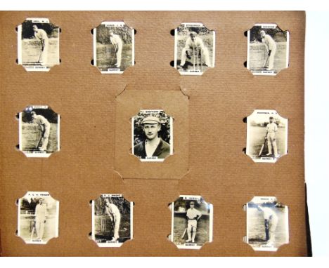CIGARETTE CARDS - CRICKET Approximately 191 mainly small-size Pinnace type photographic portrait cards, arranged by county te