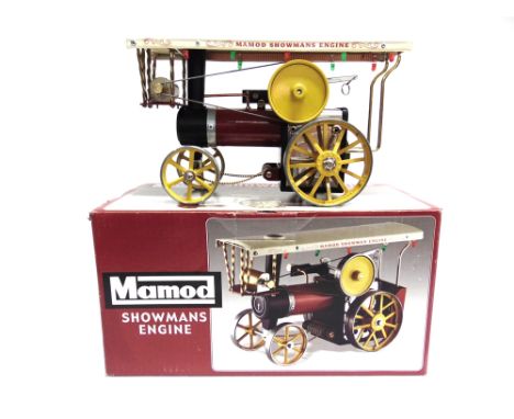 A MAMOD SHOWMAN'S ENGINE  maroon with yellow flywheel and wheels, limited edition no.78 of the first 100, boxed. 