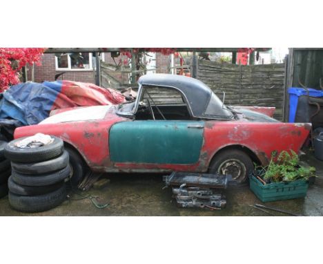 1962 Sunbeam Alpine Series II, 1592 cc Registration number HHD 411 Chassis number B9110652 - OD - HRD Engine number B9110652 