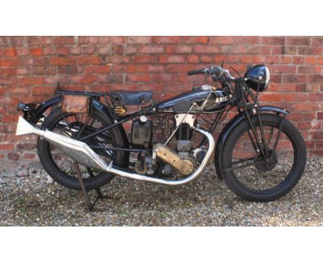 1930 Ariel Model LF O.H.V. two port De Luxe, 250 cc. Registration number SV 4779 (Non-transferable). Frame number 11027. Engi