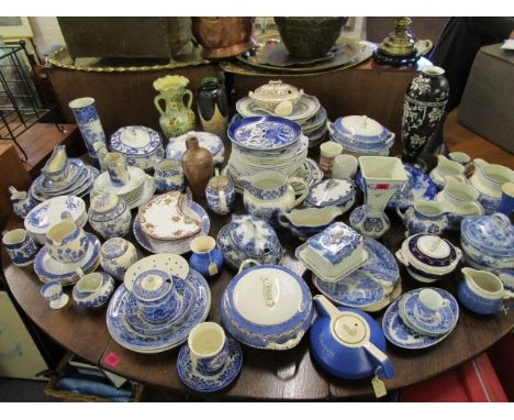 A selection of Victorian and later ceramic table wares to include Italian Spode, tureens and others