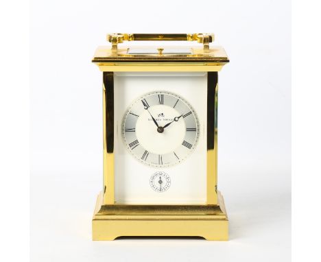 MATTHEW NORMAN - a brass-cased Anglaise Grande repeating carriage clock, ref. 1751/81, white dial with silvered chapter ring,