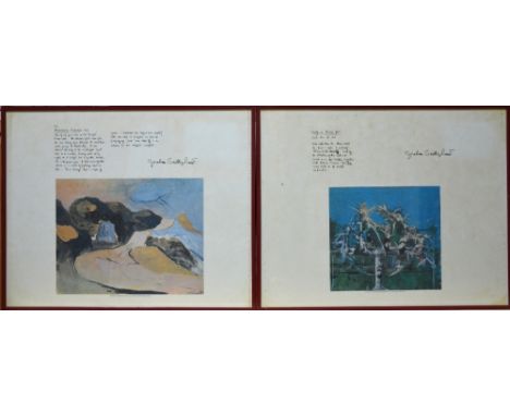 After Graham Sutherland (1903-80) - A set of six lithographic prints in colour pub. by Wales Gas, Study of thorns; Pembrokesh