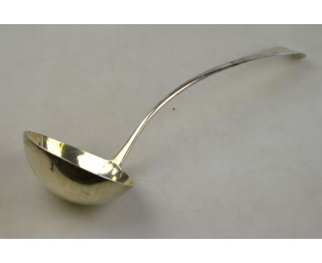 A George III silver OEP soup ladle, George Smith IV, London 1798, 5.8 oz