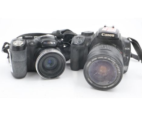 Two cameras, Canon EOS DS126151 and a Fujifilm Finepix . UK P&amp;P Group 2 (£20+VAT for the first lot and £4+VAT for subsequ