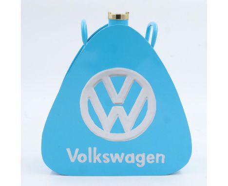 Light blue Volkswagen petrol can, H: 33 cm. UK P&amp;P Group 3 (£30+VAT for the first lot and £8+VAT for subsequent lots) 