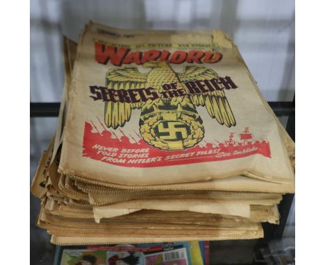 Forty Eight 1970s Warlord comics. UK P&amp;P Group 2 (£20+VAT for the first lot and £4+VAT for subsequent lots) 