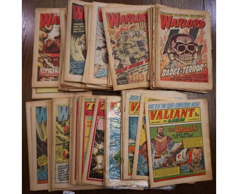 Thirty eight warlord comics, eleven Tiger, seven Lion, and three elephant. UK P&amp;P Group 3 (£30+VAT for the first lot and 