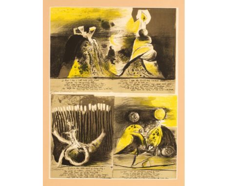 Graham Sutherland (1903-1980)/Two Illustrations for Hieroglyphics by Francis Quarles/framed as one, each signed in pencil and