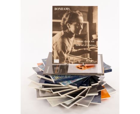 Studio Ceramics auction catalogues, including Dame Lucie Rie: Sale of a Lifetime, Bonhams 1997 [18] CONDITION REPORT: List of