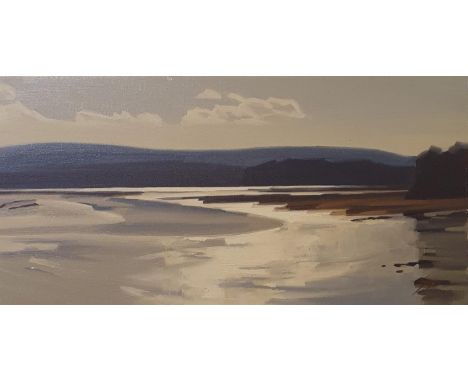 James Fry (1911-1985), Goathorn, Poole Harbour, oil on canvas monogrammed, signed and titled verso, 37 x 75 cmGenerally origi