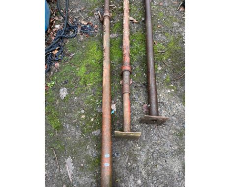 THREE ACRO PROPS all 175cm long minimum