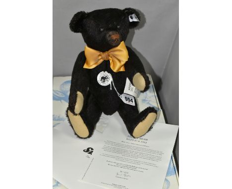 A STEIFF LIMITED EDITION, BOXED 'TEDDY BEAR REPLICA 1912', 403200, black, height 34cm, 223/1000, with box, swing tags and cer