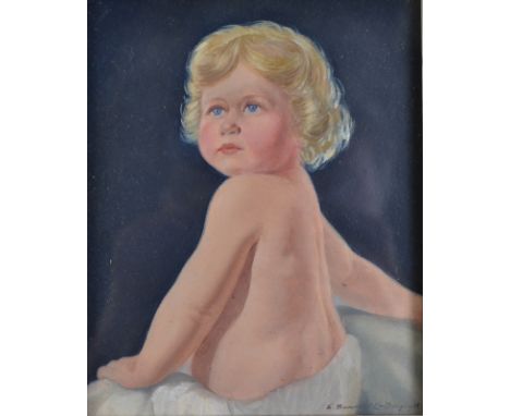 AMENDMENT TO CATALOGUE
ERNEST BENDELL-BAYLY
Portrait of a Child
Oil on board
Signed
13.5 x 11cm
Together with another portrai