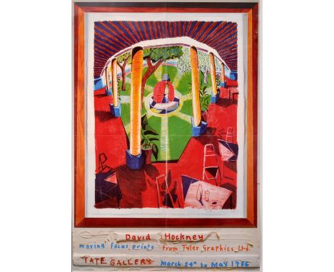 DAVID HOCKNEY
Tate Gallery double sided exhibition poster
In conjunction with Tyler Graphics  and "Views of Hotel Well 3"
198
