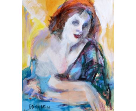 PATRICIA DEARDEN
Portrait of a Model
Oil on canvas
Signed and dated '97
62 x 52cm
