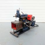 Britannia Bench Top Shaper. 3 1/2" Stroke. Table Size 6 1/4" x 6 3/4" x 5 1/4". Feed to Table. 3 Spe
