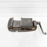 Bridgeport 6 1/4" Machine Vice. Jaws 6 1/4" x 2 1/8". Max Opening 4 9/16". Overall Height 4 1/2".