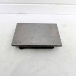 Cast Iron Surface Plate. 9" x 6" x 2 1/4" High. With Wooden Lid.