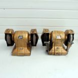 2 x Black & Decker 6" Double Ended Bench Grinders. 1 x Model HD 1245 & 1 x Model MH500277. Both 240V
