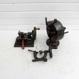 Three Vintage Hand Machines. The Wizard Key Cutting Machine. An Octopus Bearing Puller and a Mikado