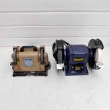 2 x Double Ended Bench Grinders. 1 x Elliott 4 1/2" & 1 x Power Craft 6". Both 240V.
