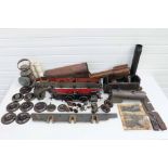 Quantity of Part Built Steam Train Models & Box of Cast Blanks Including Wheels etc.