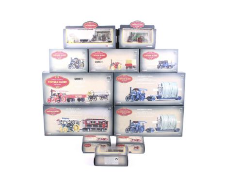 A collection of Corgi Vintage Glory of Steam diecast vehicles. Including traction engines, road tractors and wagons etc, all 