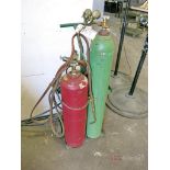 Acetylene Torch Cart w/ Assoc. Regulators & Torch Head