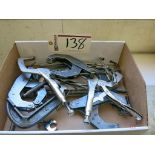 Lot of C-Clamps, Twist Clamps, Visegrip Welding Clamps