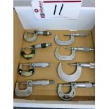 (5) 0 to 1" Micrometers, (3) 1 to 2" Micrometers