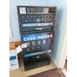 Lot of Empire State Vending Corp. Snack Candy & Cold Drink Vending Machine