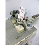(4) Machinist Stereozoom Microscopes w/ Light Source
