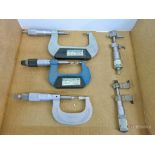 (3) Blade Micrometers, (2) Offset Micrometers
