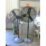 (2) Lasco 32" Pedestal Shop Fans